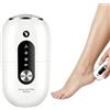 Warmforwel Lima Elettrica per Piedi,Leva Piedi Elettrico Levigato Pedicure | Rimuovi Piedi Elettrico con 2 Testine, 3 Velocità, 26000Pa, IPX6 Impermeabile, Batteria 750mAh, Display LCD, USB-C