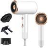 Guyisile Asciugacapelli Ionico 1800W,Phon Capelli Professionale Salone con Pulsante Caldo/Freddo,3 Impostazioni di Temperatura,Hair Dryer avec Diffuseur,Bocchino,Gancio,Super Silencieux per Molte Acconciatur
