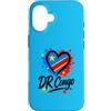 DR Congo Pride Studio Custodia per iPhone 16 Love DR Congo Bandiera Cuore Congolese Orgoglio Vacanza Viaggio