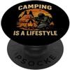 Funny Soldier Shooting Game Lover Retro Gamer Umorismo Tattico Sopravvivenza Campeggio Stile di vita all'aperto PopSockets PopGrip Adesivo