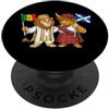Scotland Senegal Heritage Bandiera Scozia Senegal Radici scozzese-senegalesi Eredità PopSockets PopGrip Adesivo