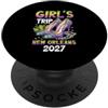 Girls Trip New Orleans Adventure Mardi G Viaggio ragazze New Orleans 2027 Mardi Gras PopSockets PopGrip Adesivo