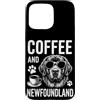 Funny Newfoundland And Coffee Design Custodia per iPhone 15 Pro Max Caffè E Terranova Divertente Terranova