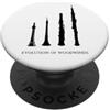 MusicaMotive - Merch für Musiker und Mus Evoluzione della musica a fiato Shawm Dulzian Hautbois Oboe PopSockets PopGrip Adesivo