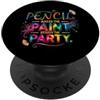 Painting Results Artwork Modern Painting PENCIL MAKES THE PAINT BRINGS THE PARTY PopSockets PopGrip Adesivo