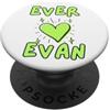 Hee and Me For Ever Ever Loves Evan Green Heart and Stars PopSockets PopGrip Adesivo