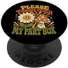 Please Tongue Punch My Fart Box Groovy Retro PopSockets PopGrip Adesivo