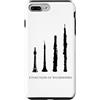 MusicaMotive - Merch für Musiker und Mus Custodia per iPhone 7 Plus/8 Plus Evoluzione della musica a fiato Shawm Dulzian Hautbois Oboe