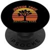 National Park Joshua Tree Vintage Califo Parco nazionale di Joshua Tree, California meridionale, stile retrò PopSockets PopGrip Adesivo