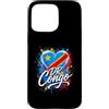 DR Congo Pride Studio Custodia per iPhone 15 Pro Max I Love RD Congo Flag Heart Congolese Pride Viaggio per le vacanze