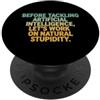 Programmer Retro Minimalist Ironic Tech Detto sarcastico prima di affrontare l'intelligenza artificiale PopSockets PopGrip Adesivo