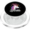 Cute unicorn Positive Quote Born To Spar Cute unicorn Positive Motivational Quote Born To Sparkle PopSockets PopGrip per MagSafe
