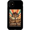 National Park Joshua Tree Vintage Califo Custodia per iPhone 11 Campeggio retrò vintage all'aperto del parco nazionale di Joshua Tree