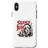 Zen Warrior And Monk Samurai Silence Kat Custodia per iPhone X/XS Il silenzio del monaco samurai è il guerriero zen della lama