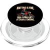 Funny Cruiser Motorcycle Apparel Lavorare a maglia va bene, ma scegli un motociclista con motore 1200cc PopSockets PopGrip per MagSafe