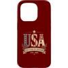 Freedom Floral Designs Custodia per iPhone 15 Pro Design floreale vintage USA per 250 anni di libertà 1776 2026