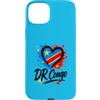 DR Congo Pride Studio Custodia per iPhone 15 Plus Love DR Congo Bandiera Cuore Congolese Orgoglio Vacanza Viaggio