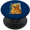 Dominus's Design Un ritratto di Golden Retriever In Van Gogh Art Style Dog Lovers PopSockets PopGrip Adesivo