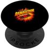 Gamer Retro Futuristic RAM Fire Sarcasti Divertente Detto Ramageedon Tech Chaos Esplosione PopSockets PopGrip Adesivo