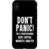 Financial Services Staff Gifts & T-Shirt Custodia per iPhone XS Max Analista dei mercati dei capitali di debito