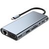 VALUE Docking station USB tipo C, HDMI 4K60, 1 Gigabit Ethernet, 2 USB A + tipo C PD, 1 SD/microSD, 1 audio