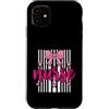 Nurse Life Graphics Custodia per iPhone 11 Fiocco rosa infermiera RN operatore sanitario stelle