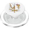 Grandio Design Halloween Horror Costume da ufficiale generale del dittatore militare per Halloween PopSockets PopGrip per MagSafe