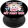 Please Tongue Punch My Fart Box Toilet P Carta igienica Please Tongue Punch My Fart Box PopSockets PopGrip Adesivo