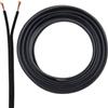 SeKi Cavo per altoparlante, 2 x 0,75 mm², 10 m, nero, CCA