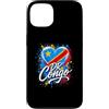 DR Congo Pride Studio Custodia per iPhone 13 I Love RD Congo Flag Heart Congolese Pride Viaggio per le vacanze