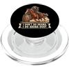 Barrel Racing Vibes Non faccio teatro, faccio Arena Dust Funny Barrel Racing Cowgirl PopSockets PopGrip per MagSafe