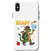 S2Shop Back To School Dragon Lover Custodia per iPhone X/XS Pronto Per Imparare Drago Studente Di Ritorno A Scuola Bambini Ragazzo