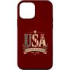 Freedom Floral Designs Custodia per iPhone 12 mini Design floreale vintage USA per 250 anni di libertà 1776 2026