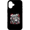 Japanese Tanuki Yokai Sake Legend Spirit Custodia per iPhone 16 Tanuki Folklore Giapponese Lucky Sake Trickster Spirit