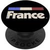 Retro France Vintage French Vintage Bandiera Francese Drapeau Français Blu Francia PopSockets PopGrip Adesivo