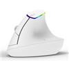 DeLUX Mouse verticale wireless M618C 2.4G 1600DPI RGB (bianco)