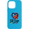 DR Congo Pride Studio Custodia per iPhone 14 Pro Max Love DR Congo Bandiera Cuore Congolese Orgoglio Vacanza Viaggio