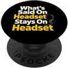 Stage Manager designs Theater Tech Headset Stage Manager PopSockets PopGrip Adesivo