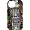 Green Man Woodland Mythology Pagan Desig Custodia per iPhone 14 L'uomo verde con foglie di edera autunnale
