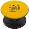 Francesco Chiavi Design Smile and make the world a better place to live. PopSockets PopGrip Adesivo