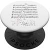 Funny White Shepherd dogs musician Cane da pastore bianco per musicista PopSockets PopGrip Adesivo