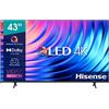 Hisense 43 QLED UHD 43E78HQ, Smart TV VIDAA 5.0, HDR Dolby Vision, VA, Controlli vocali Alexa, Tuner DVB-T2/S2 HEVC 10, lativù 4K