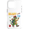 S2Shop Back To School Dragon Lover Custodia per iPhone 16 Pro Pronto Per Imparare Drago Studente Di Ritorno A Scuola Bambini Ragazzo