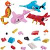 Baker Ross VC231 Kit di mattoncini da costruzione Sealife - Confezione da 4, mini set di mattoncini Sealife