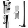 BeisDirect Supporto da parete sottile per Playstation 5 Slim (Disc e Digital Edition), in acciaio robusto e sottile, con supporto per controller e gancio per cuffie e spugna, Nero , staffa di