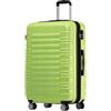 Boleedy Valigia Cabina 55x20x35 cm in ABS Rigido Leggero, Trolley con 4 Roulettes 360°, Bagaglio a Mano Ideale per Viaggio e Business & Leisure