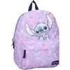 mybagstory Zaino Stitch Disney viola | motivo pantera e tie-Dye collezione icone definitive | Zaino scolastico per bambini dai 3 anni | Spallacci imbottiti regolabili | 39 x 29 x 12 cm