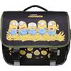 Bagtrotter - I Minions - Zaino 38cm - Nero - 2 scomparti - 1 tasca con patta - Spallacci imbottiti - Fondo rinforzato - Schienale imbottito - 38x13x34cm - Poliestere - Zaino scuola primaria