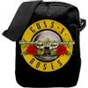 Rocksax Borsa a tracolla Guns N 'Roses Logo Messenger Bag 21 cm x 16 cm x 5,5 cm - Prodotto con licenza ufficiale, Nero, Borsa a tracolla