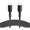 Belkin Gaming Cavo Intrecciato da USB-C a USB-C da 60 W (2m), Ricarica Rapida USB C per Nintendo Switch 2, iPhone 16, iPhone 15, iPad, MacBook Air, Chromebook, Samsung Galaxy S25 Ultra e altri, nero